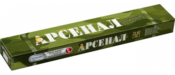 Электроды сварочные Арсенал МР-3, ф 3 мм (уп-2,5 кг) купить с доставкой в Коломне